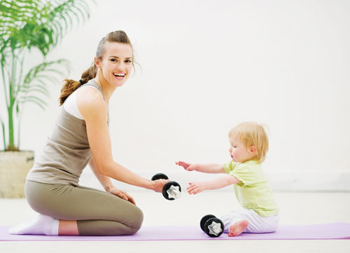 Giảm cân sau khi sinh hiệu quả bằng bài tập thể dục