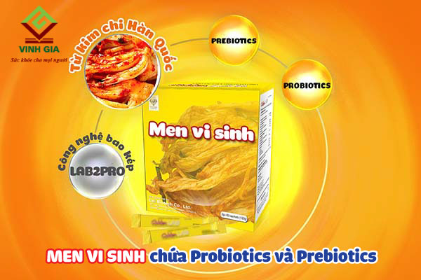 Men vi sinh chứa Probiotics và Prebiotics hỗ trợ trị rối loạn tiêu hóa hiệu quả nhất tại nhà