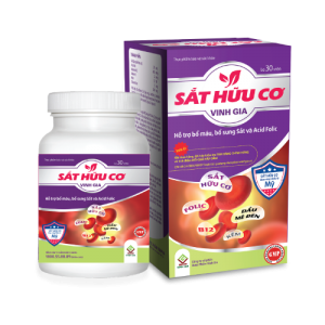 Sắt Hữu Cơ Vinh Gia – Bổ sung sắt hữu cơ, acid folic