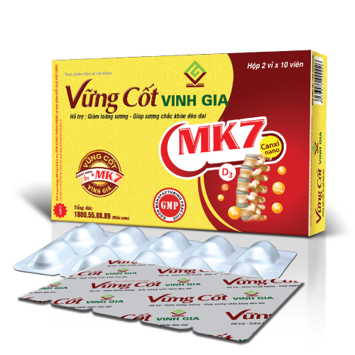 Vững Cốt Vinh Gia – Hỗ trợ giảm loãng xương và Giúp xương chắc khỏe dẻo dai