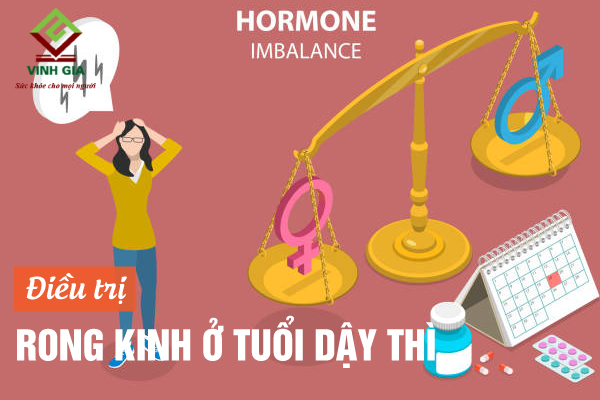Cân bằng hormone là một cách giúp trị rong kinh tuổi dậy thì