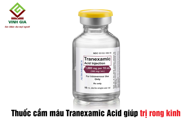 Uống thuốc cầm máu Tranexamic Acid khi bị rong kinh