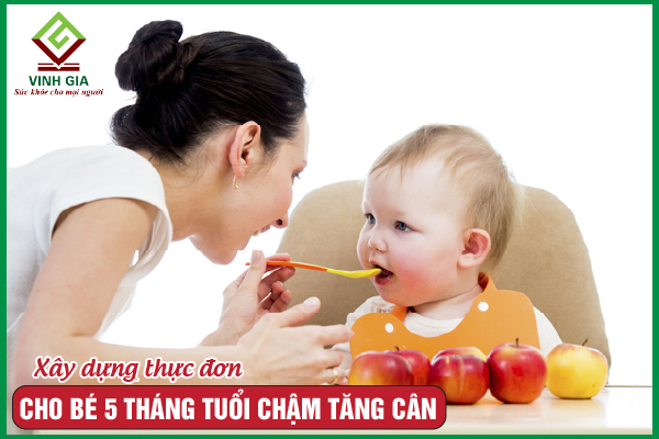 Thực đơn cho trẻ 5 tháng tuổi giúp tăng cân hiệu quả