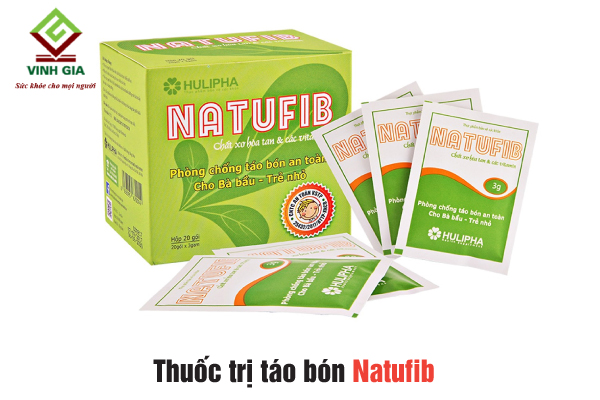 Natufib chứa chất xơ hòa tan, kích thích nhu động ruột giảm táo bón