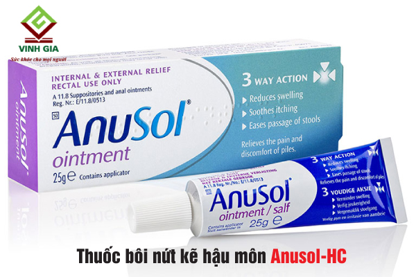 Thuốc bôi trị vết nứt kẽ ở hậu môn Anusol-HC