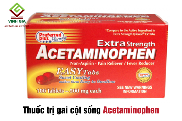 Nhóm thuốc acetaminophen giúp cải thiện nhanh tình trạng gai cột sống Nhóm thuốc acetaminophen giúp cải thiện nhanh tình trạng gai cột sống