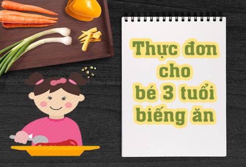 Thực đơn cho trẻ 3 tuổi biếng ăn sao cho hấp dẫn