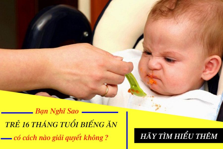 Bí quyết giúp mẹ cải thiện trẻ 16 tháng tuổi biếng ăn