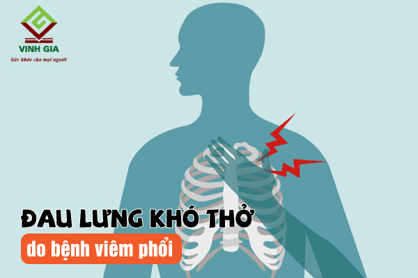Bệnh viêm phổi là một nguyên nhân gây ra tình trạng đau lưng khó thở