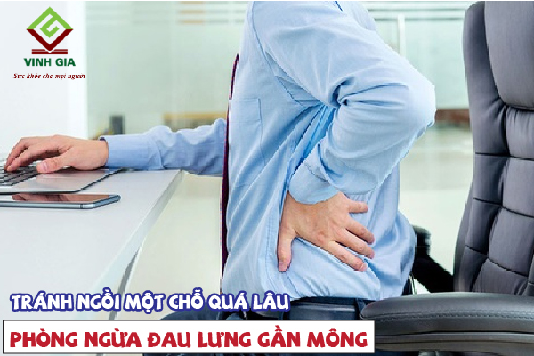Không nên ngồi một chỗ quá lâu tránh đau lưng dưới gần mông
