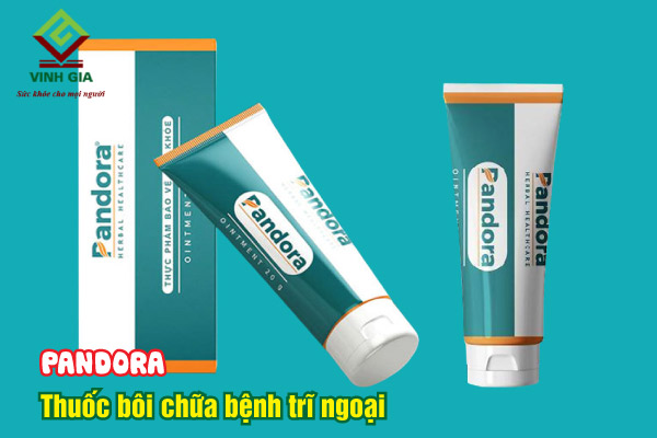 Sản phẩm thuốc trĩ ngoại Pandora SJK giúp giảm đau rát, sưng viêm, ngứa, sa búi trĩ