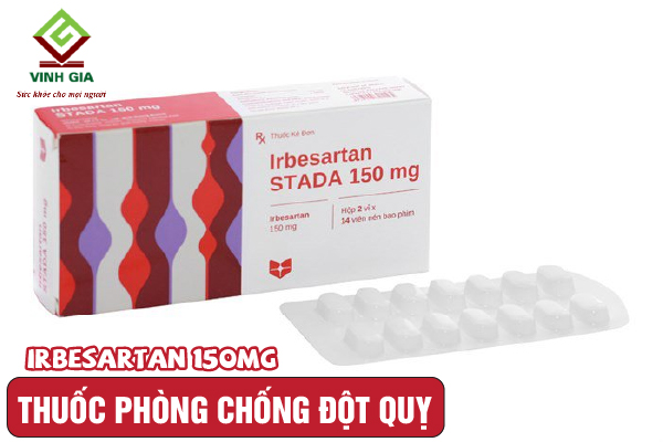 Thuốc chống đột quỵ ức chế thụ thể Irbesartan 150mg Thuốc chống đột quỵ ức chế thụ thể Irbesartan 150mg