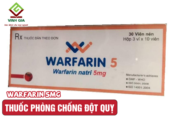 Thuốc chống đột quỵ Warfarin 5mg Thuốc chống đột quỵ Warfarin 5mg