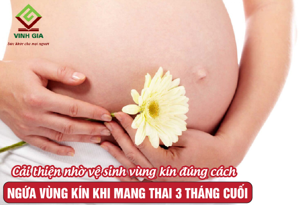 Vệ sinh vùng kín đúng cách giúp giảm ngứa trong giai đoạn 3 tháng cuối thai kỳ