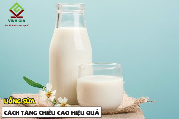 Uống sữa giúp tăng trưởng chiều cao nhanh chóng