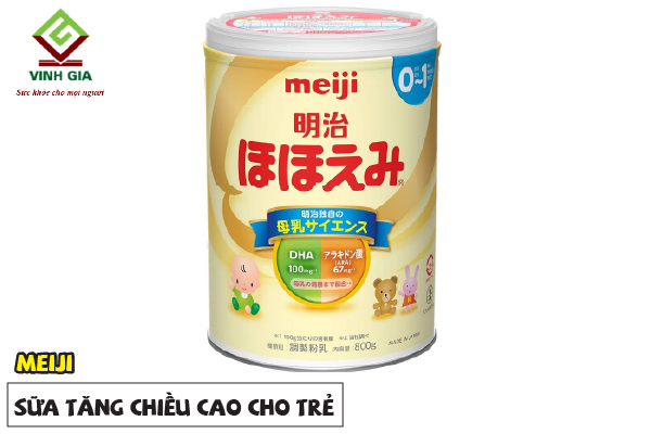 Cải thiện chiều cao cho bé bằng sữa Meiji Nhật