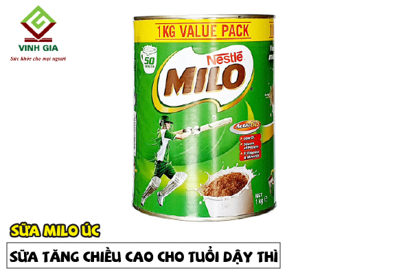 Sữa Milo Úc tăng chiều cao cho trẻ dậy thì