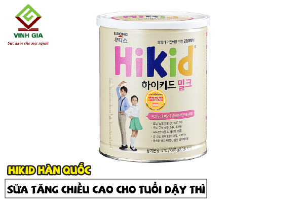 Sữa tăng chiều cao cho trẻ dậy thì Hikid Hàn Quốc