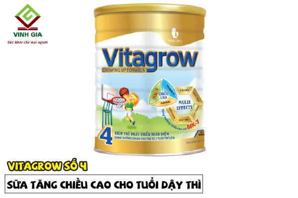 Sữa tăng chiều cao cho tuổi dậy thì VitaGrow số 4