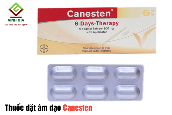 Viên đặt âm đạo trị viêm Canesten Viên đặt âm đạo trị viêm Canesten