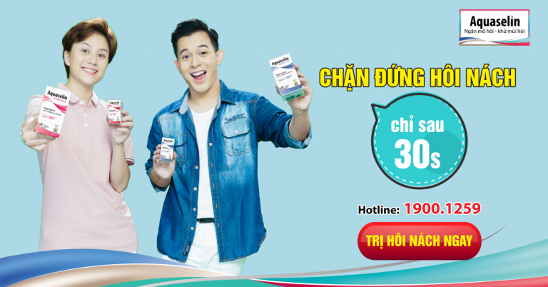 Chặn đứng hôi nách, mồ hôi nách chỉ sau 30s
