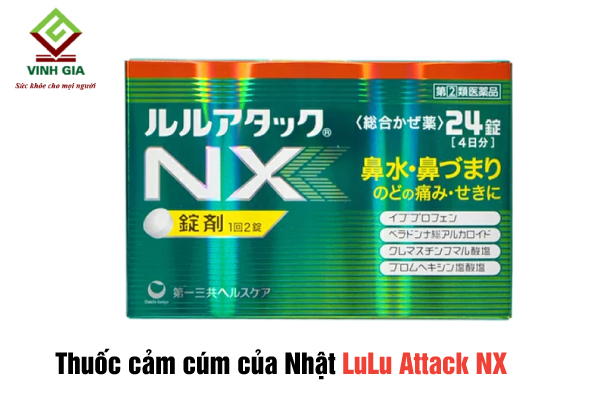 Thuốc trị cảm cúm của Nhật Bản LuLu Attack NX
