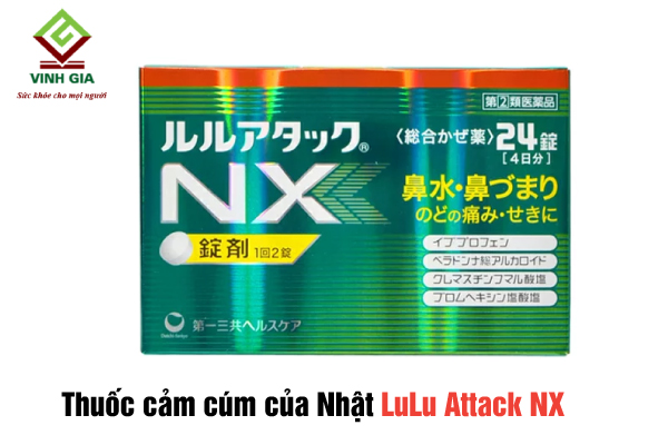 Thuốc trị cảm cúm của Nhật Bản LuLu Attack NX Thuốc trị cảm cúm của Nhật Bản LuLu Attack NX