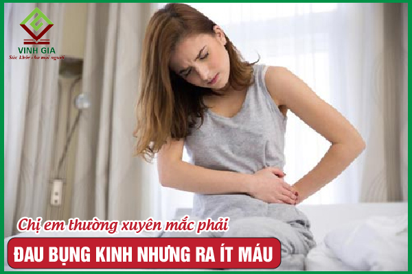 Nên làm gì khi đau bụng kinh nhưng ra ít máu?