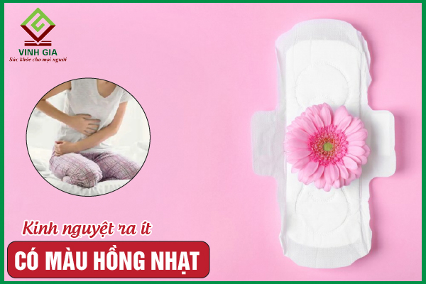 Kinh nguyệt ra ít có màu hồng nhạt là báo hiệu gì?