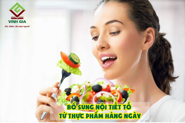 Bổ sung nội tiết tố từ thực phẩm hàng ngày