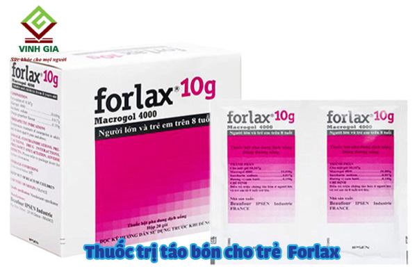 Forlax thuốc chữa táo bón cho trẻ em hiệu quả