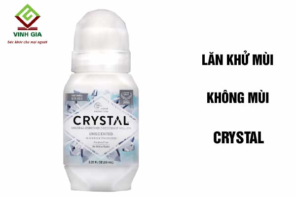 Lăn khử mùi cơ thể không mùi Crystal Body Deodorant