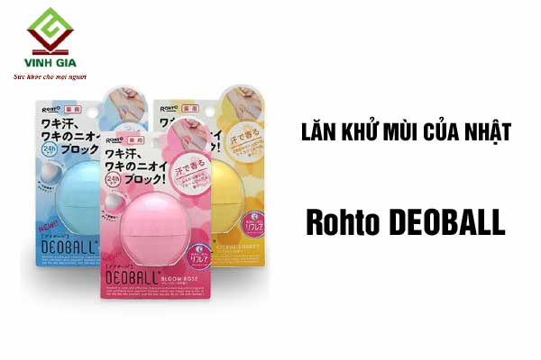 Lăn Khử Mùi của Nhật Rohto DEOBALL Deodorant