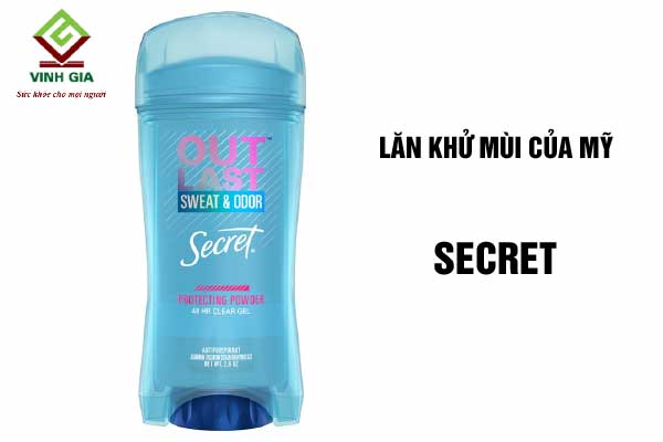 Lăn nách của Mỹ Secret CLEAR GEL 73g Lăn nách của Mỹ Secret CLEAR GEL 73g