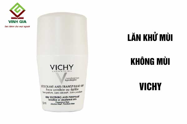 Lăn nách không mùi Vichy Deodorant Anti Transpirant 48h Lăn nách không mùi Vichy Deodorant Anti Transpirant 48h