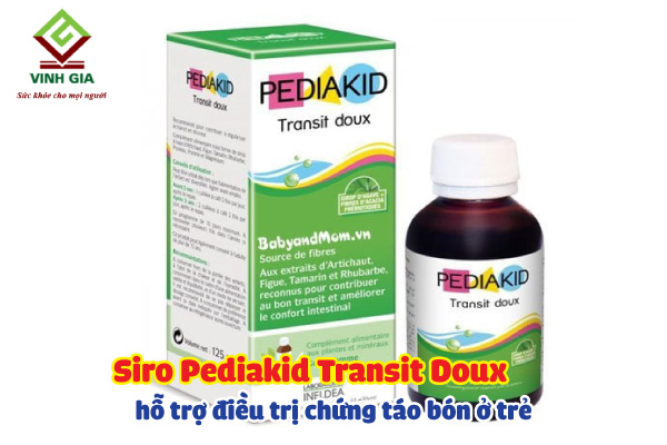 Siro Pediakid Transit Doux hỗ trợ điều trị chứng táo bón ở trẻ hiệu quả