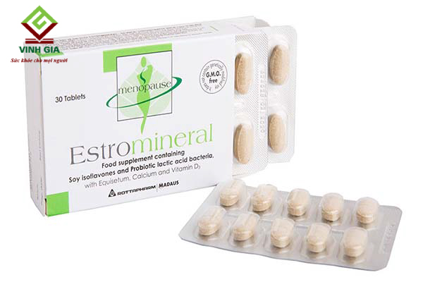 Thuốc tăng nội tiết tố Úc Estromineral cũng được nhiều phụ nữ tiền mãn kinh lựa chọn