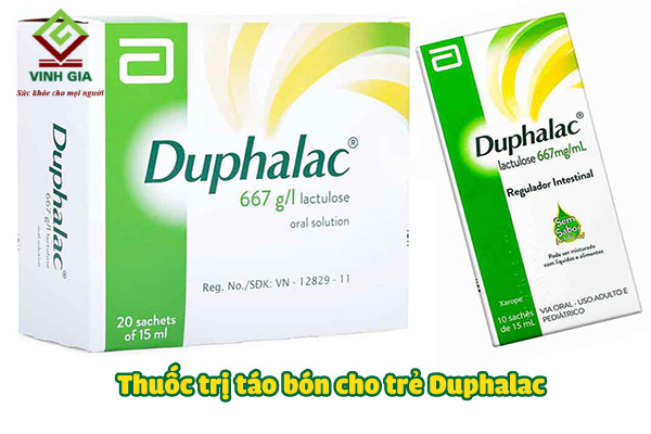 Trẻ bị táo bón uống thuốc gì? Duphalac