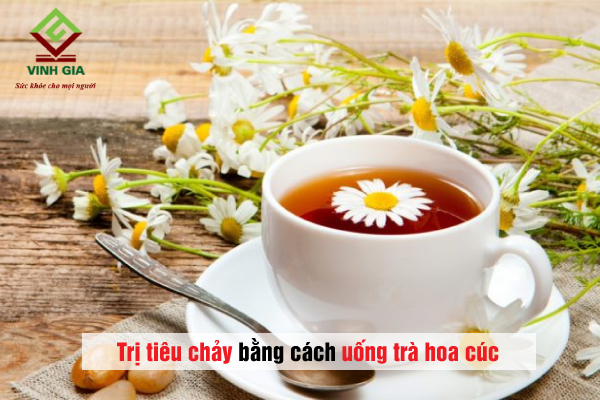 Cách trị đau bụng tiêu chảy tại nhà bằng trà hoa cúc