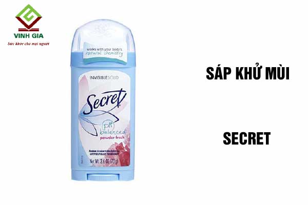 Sáp khử mùi cho nữ Secret Invisible Solid Powder Fresh Sáp khử mùi cho nữ Secret Invisible Solid Powder Fresh