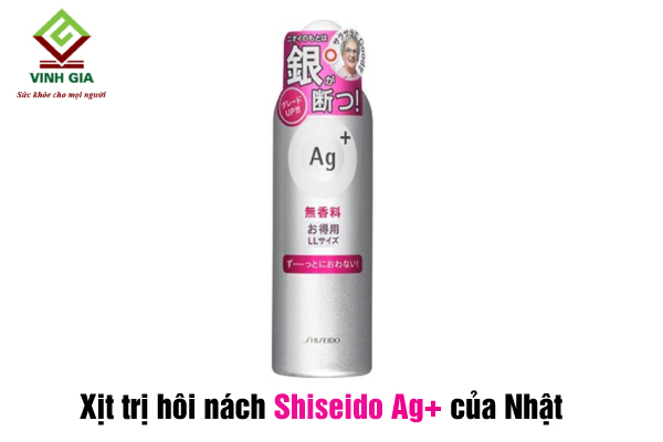 Xịt khử mùi cơ thể Shiseido Ag+ Deo24 màu bạc