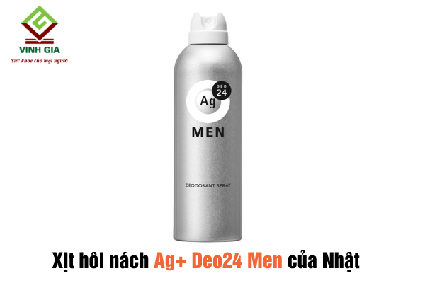 Xịt khử mùi hôi nách của Nhật Bản cho nam giới Ag+ Deo24 for men