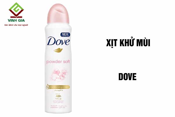 Xịt khử mùi và dưỡng da Dove Powder Soft
