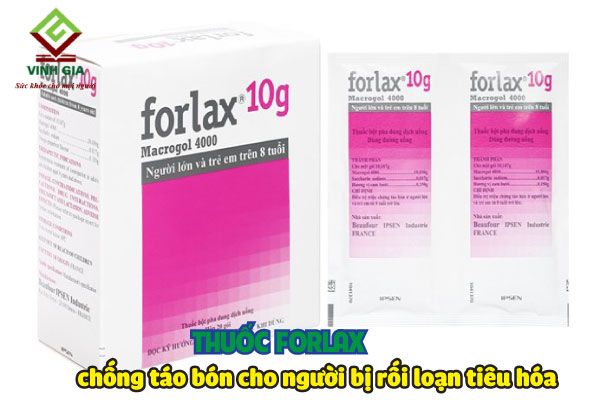 Thuốc điều trị rối loạn tiêu hóa Forlax giúp cải thiện tình trạng táo bón hiệu quả