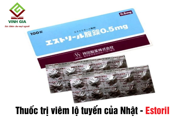 Thuốc Estoril 0.5mg của Nhật điều trị viêm lộ tuyến cổ tử cung nhanh chóng Thuốc Estoril 0.5mg của Nhật điều trị viêm lộ tuyến cổ tử cung nhanh chóng