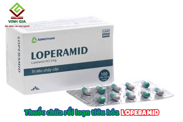 Thuốc rối loạn tiêu hóa Loperamid sử dụng cho người bị tiêu chảy kéo dài