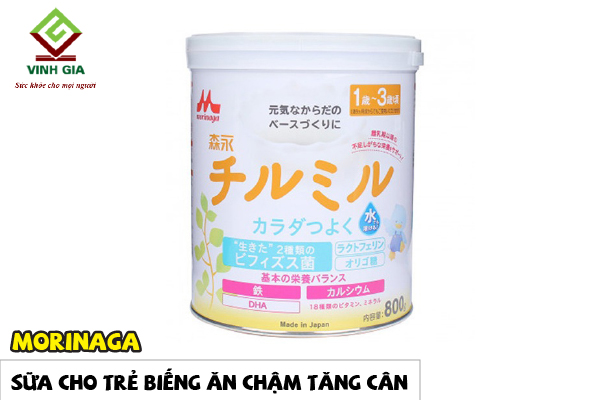 Sữa mang lại nhỏ nhắn chán ăn chậm trễ tăng cân nặng của Nhật Morinaga