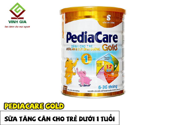 Sữa cho tới nhỏ xíu bên dưới 1 tuổi tác lừ đừ tăng cân nặng Pediacare Gold Sữa cho tới nhỏ xíu bên dưới 1 tuổi tác lừ đừ tăng cân nặng Pediacare Gold
