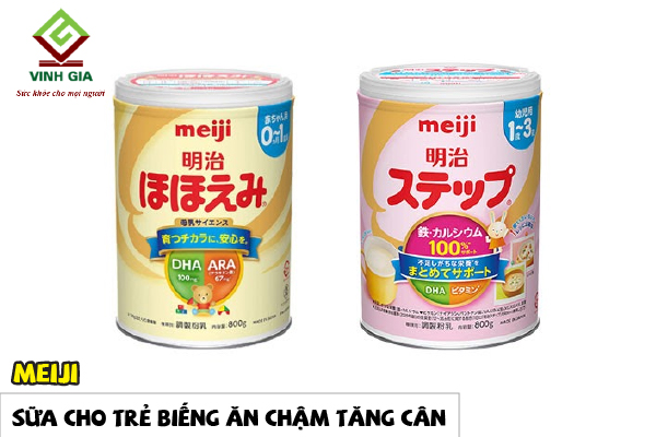 Sữa Meiji cho bé biếng ăn chậm tăng cân