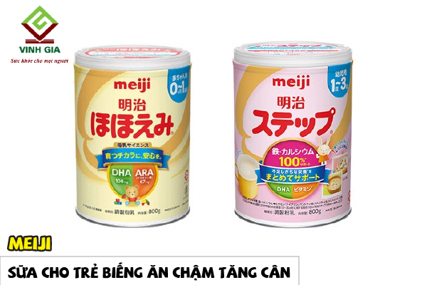 Sữa Meiji mang lại nhỏ nhắn chán ăn chậm trễ tăng cân